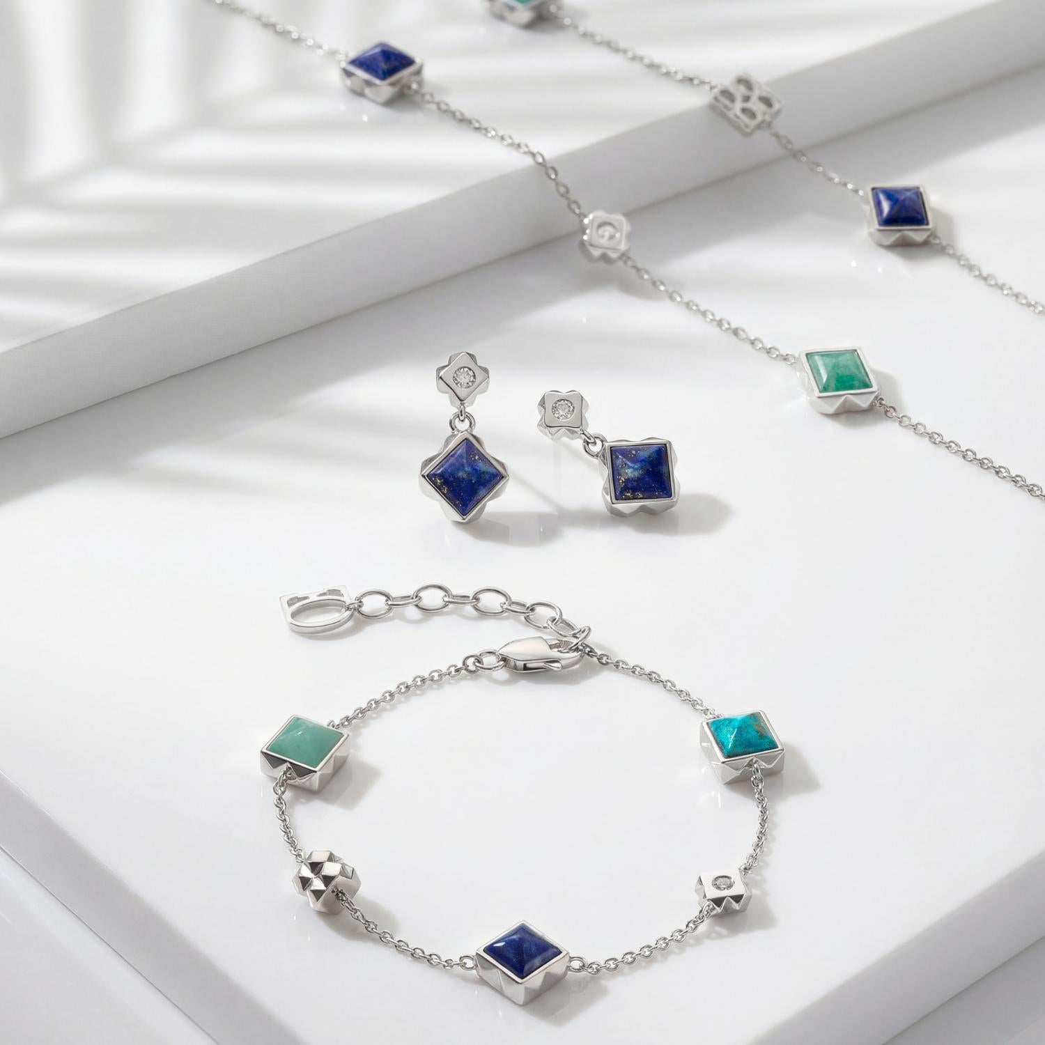 STATION Collection bracelet silver-blue