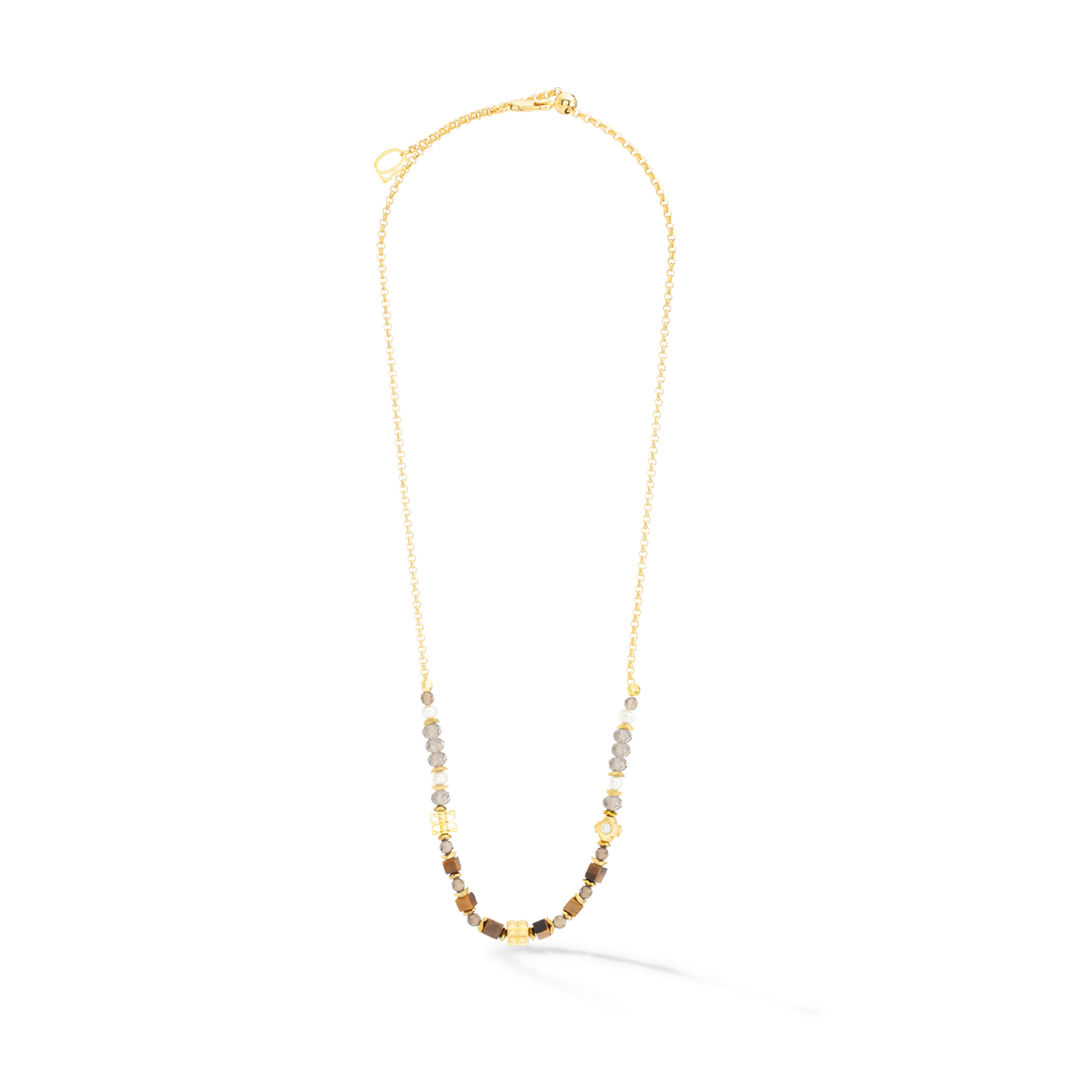 ICONIC Collection Spike necklace gold-brown