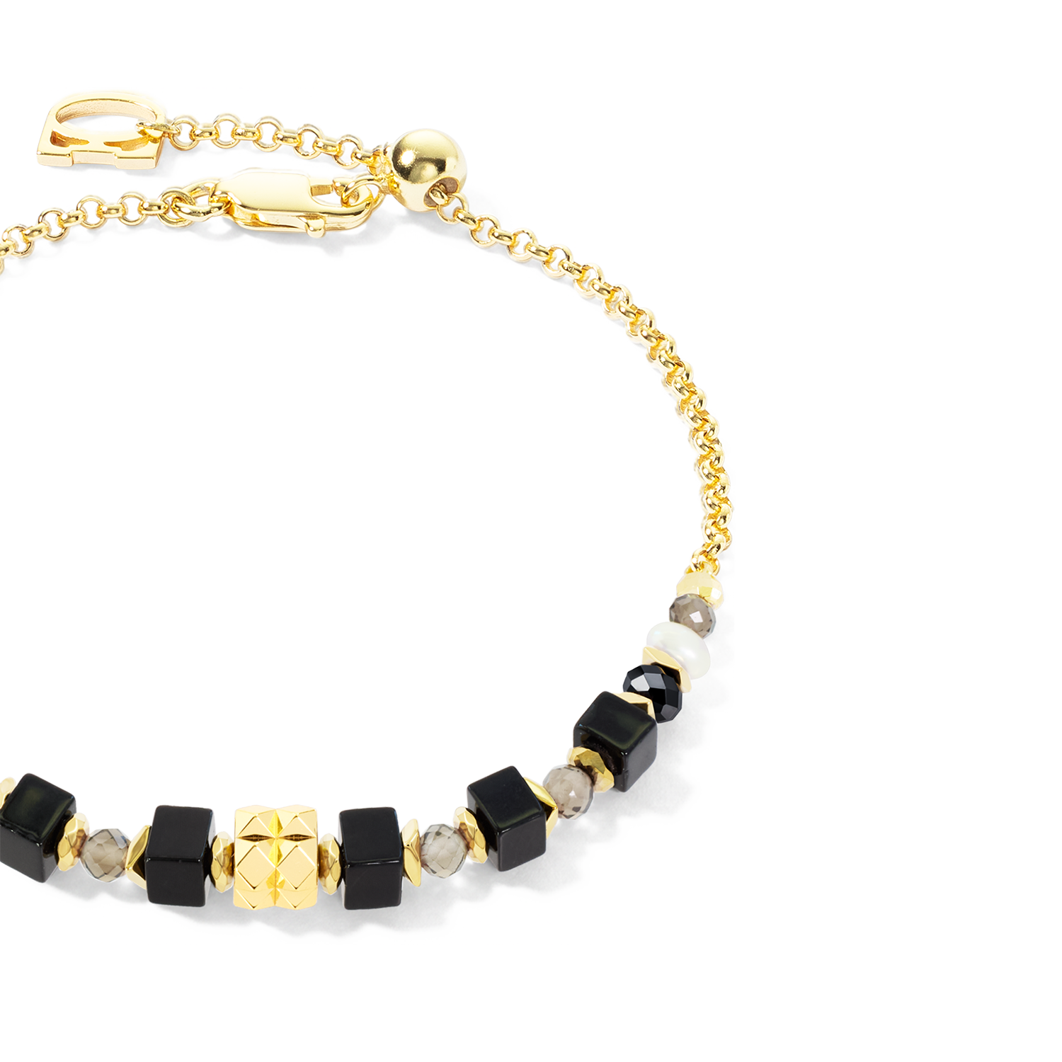 COEUR DE LION ICONIC Collection Spike Bracelet Gold-Black – Preview