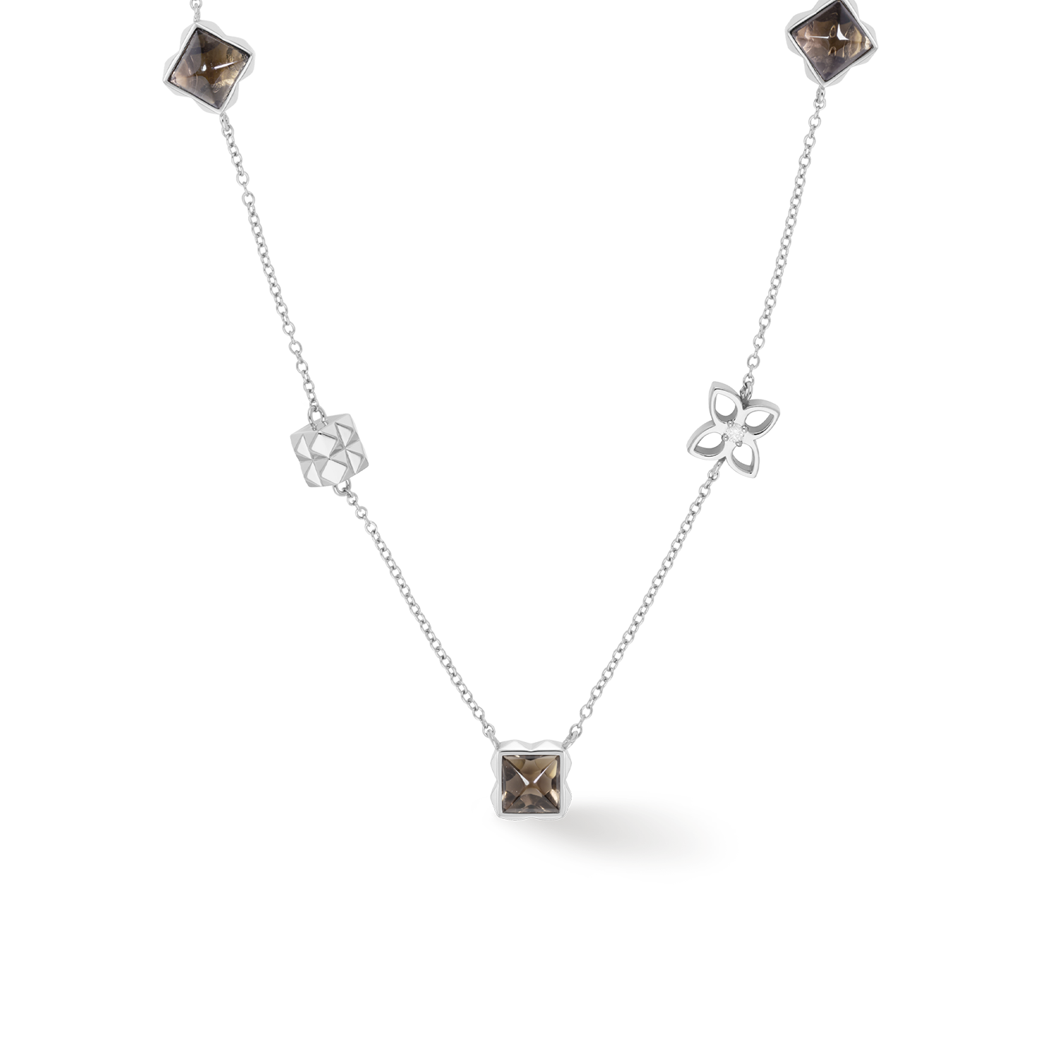 COEUR DE LION STATION Collection Slider Necklace Grey-Silver – Preview