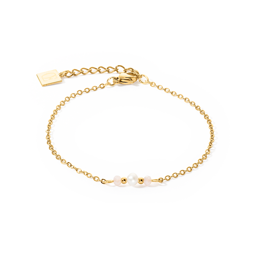 Bracelet Y Fairy Freshwater Pearl  gold