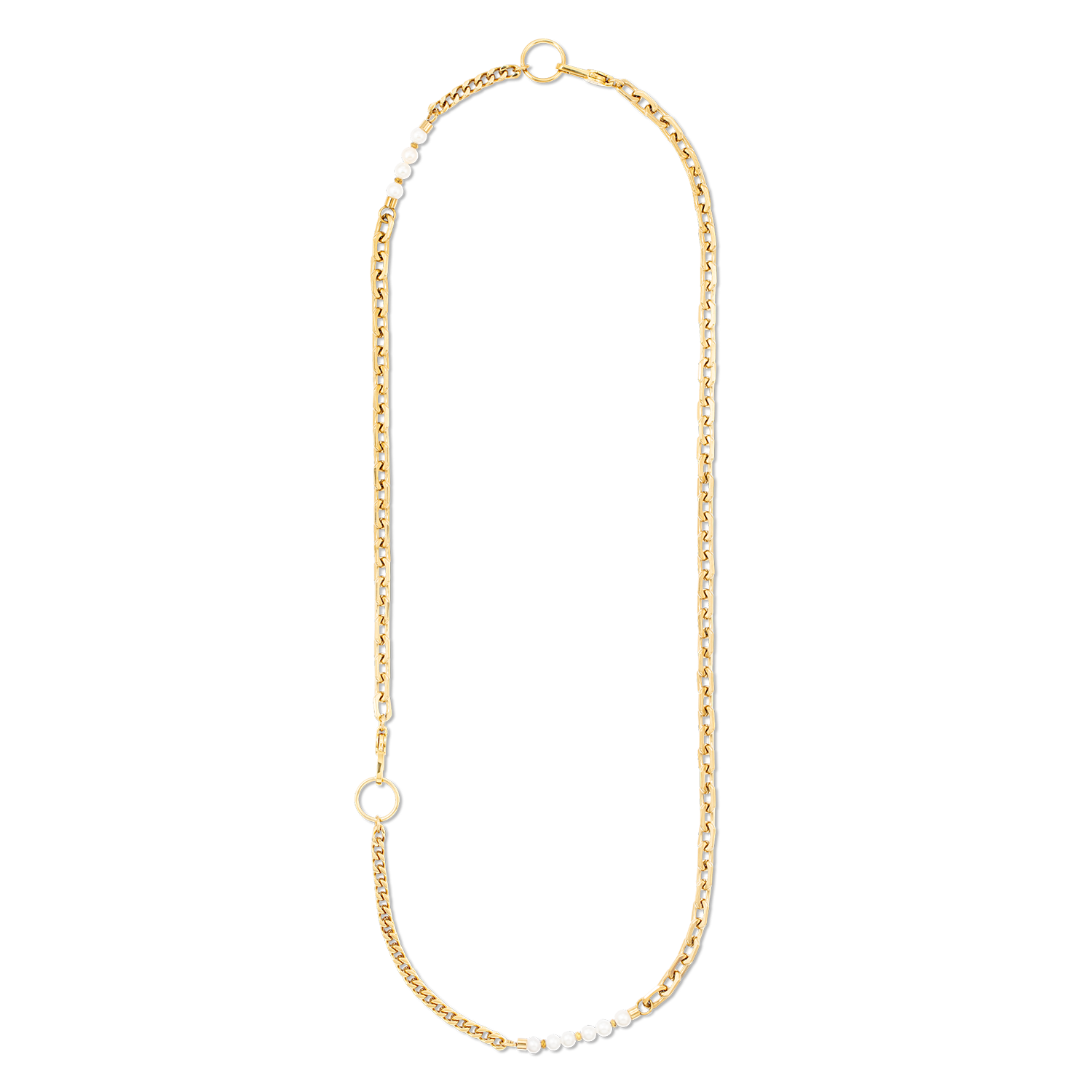 Necklace Shape Shifter Freshwater Pearls gold