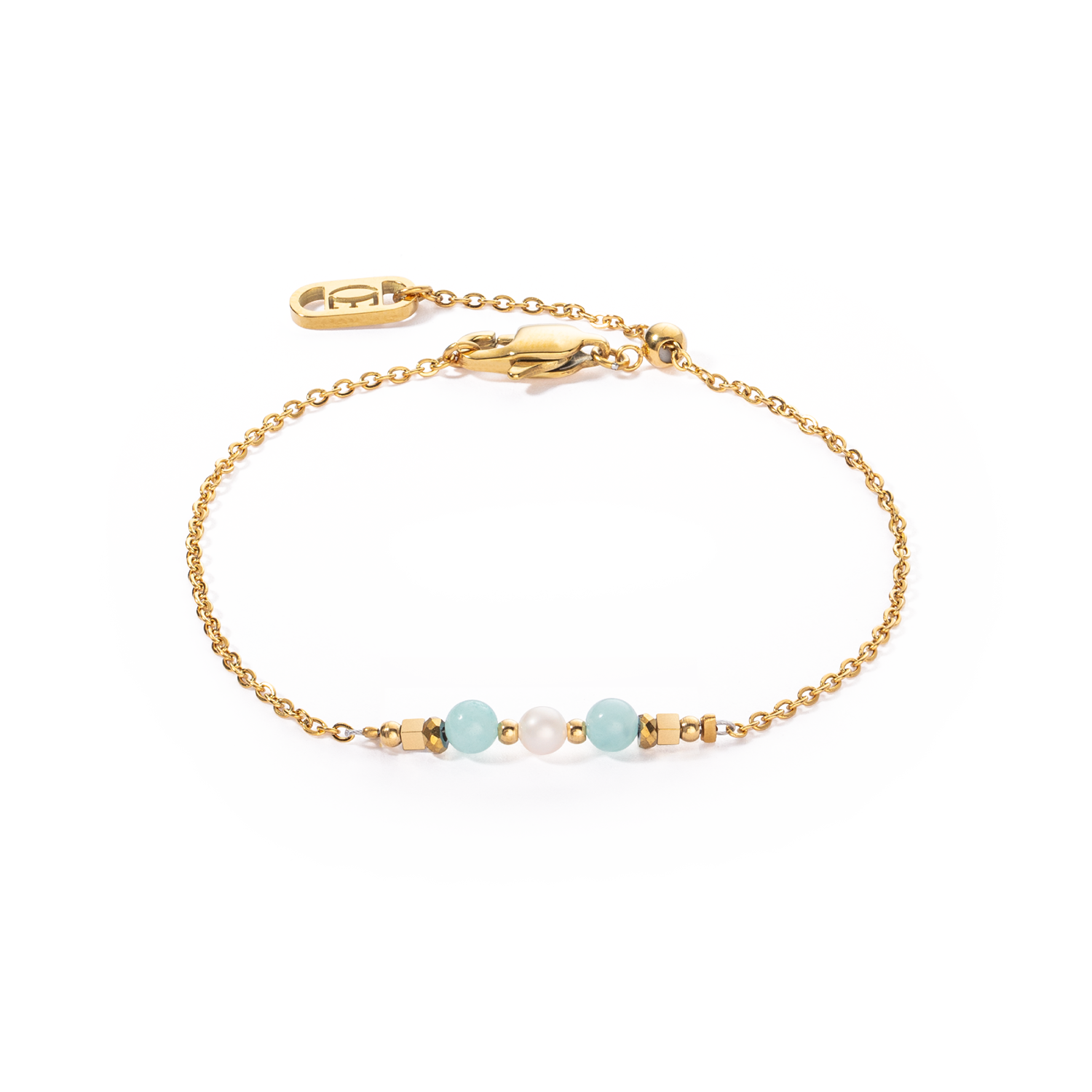 Bracelet Princess Pearls gold-green