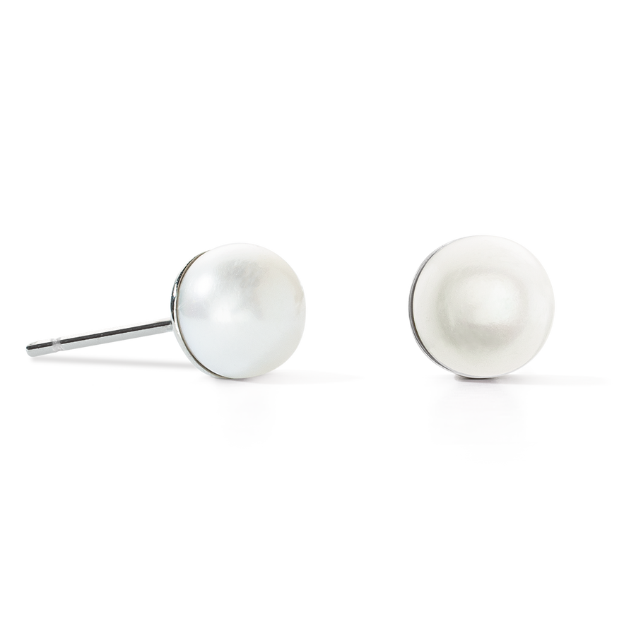Earrings Classic Freshwater Pearl silver