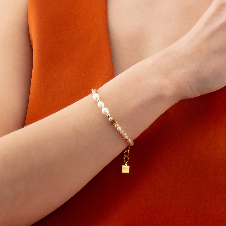 Bracelet Cosmic Pearls deep gold
