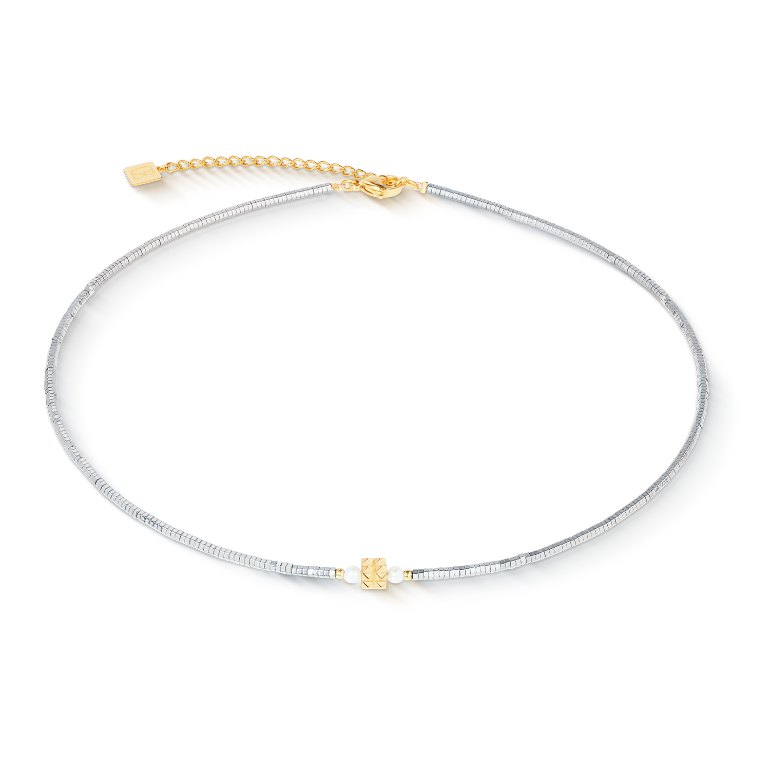 Necklace Edge & Grace silver-gold