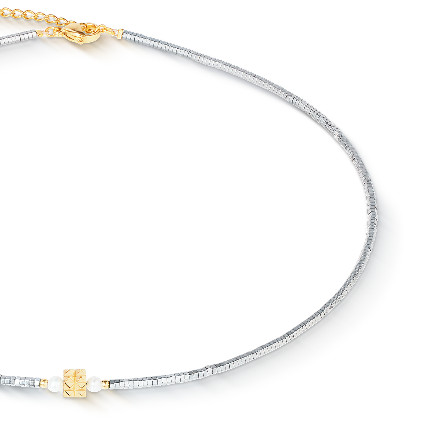Necklace Edge & Grace silver-gold