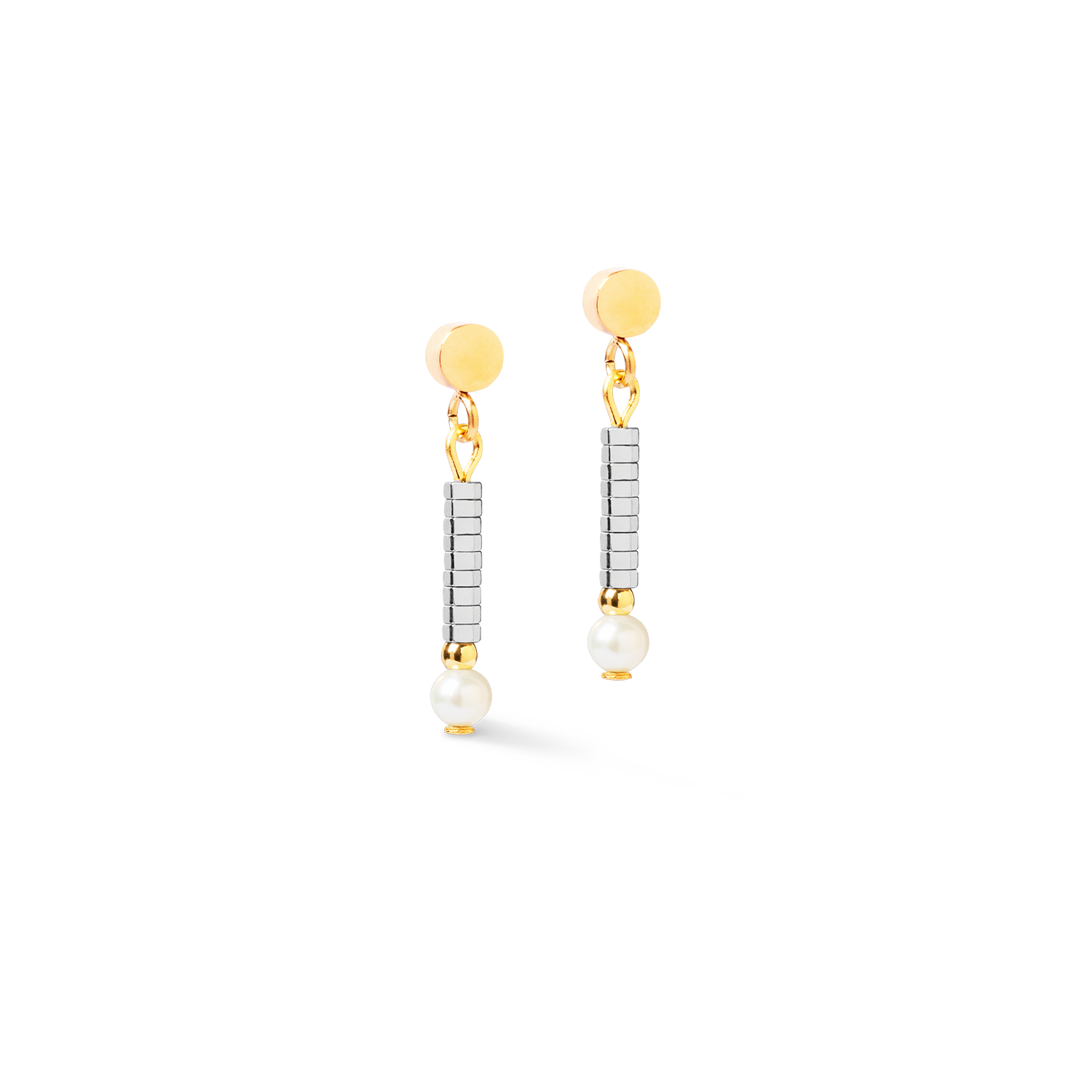 Earrings Edge & Grace silver-gold