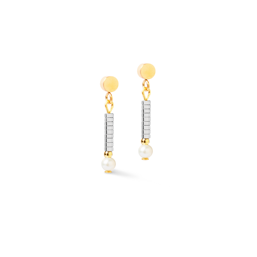 Earrings Edge & Grace silver-gold