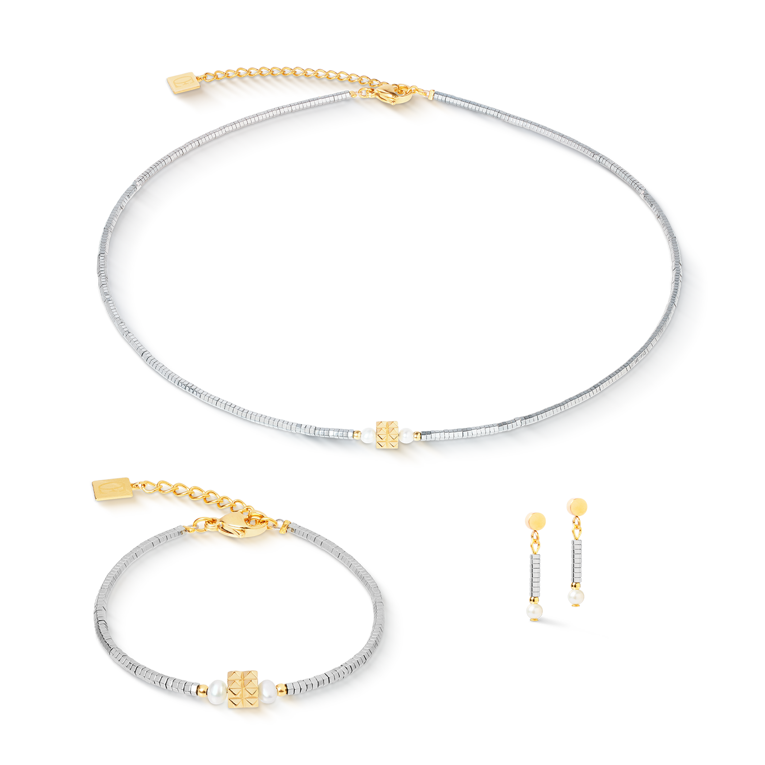 Bracelet Edge & Grace silver-gold