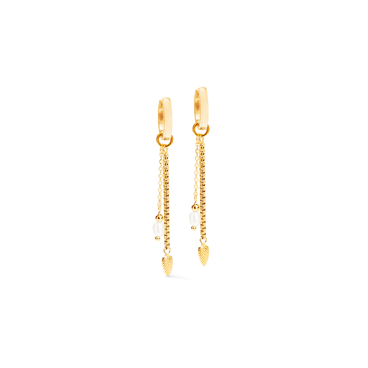 Earrings Serene Knot Chain gold