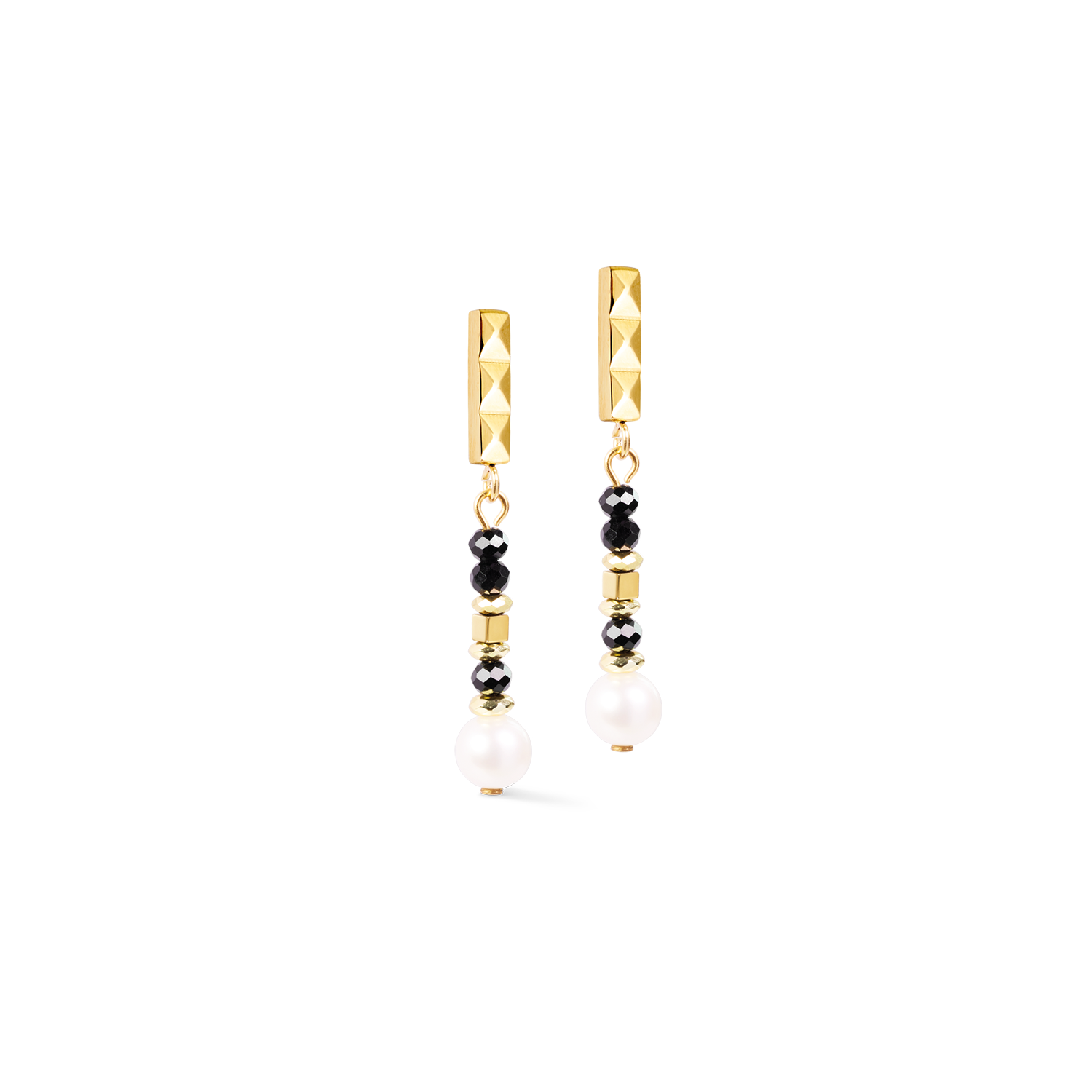 Earrings Astoria Noir Pearl Gold
