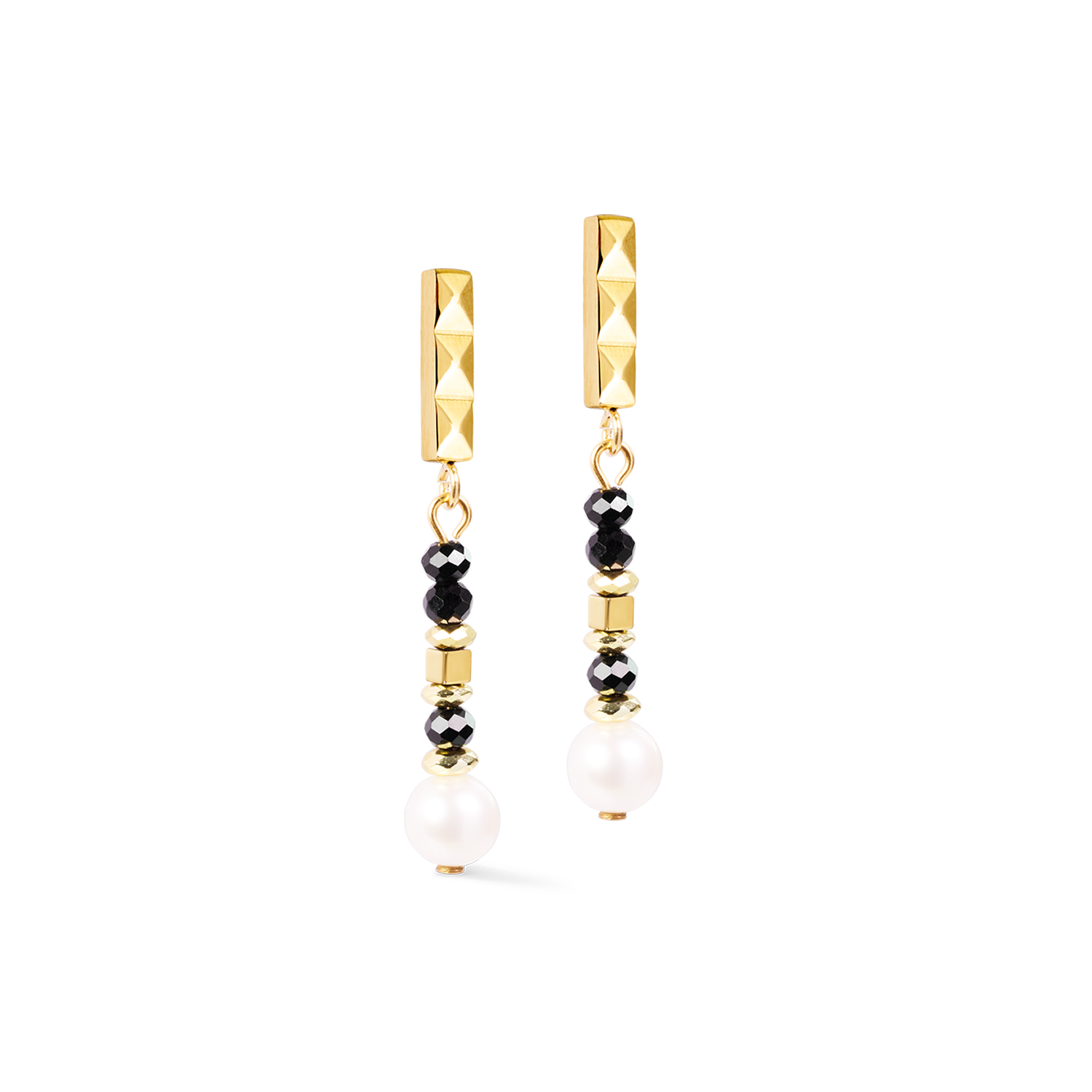 Earrings Astoria Noir Pearl Gold