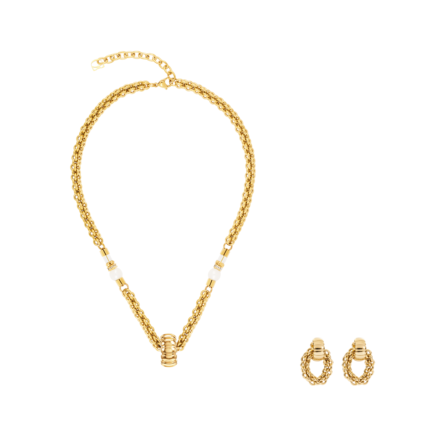 Structure Necklace Gold