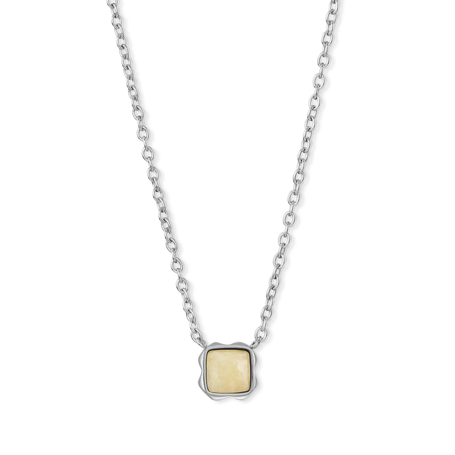 Birthstone November Necklace Citrine Silver