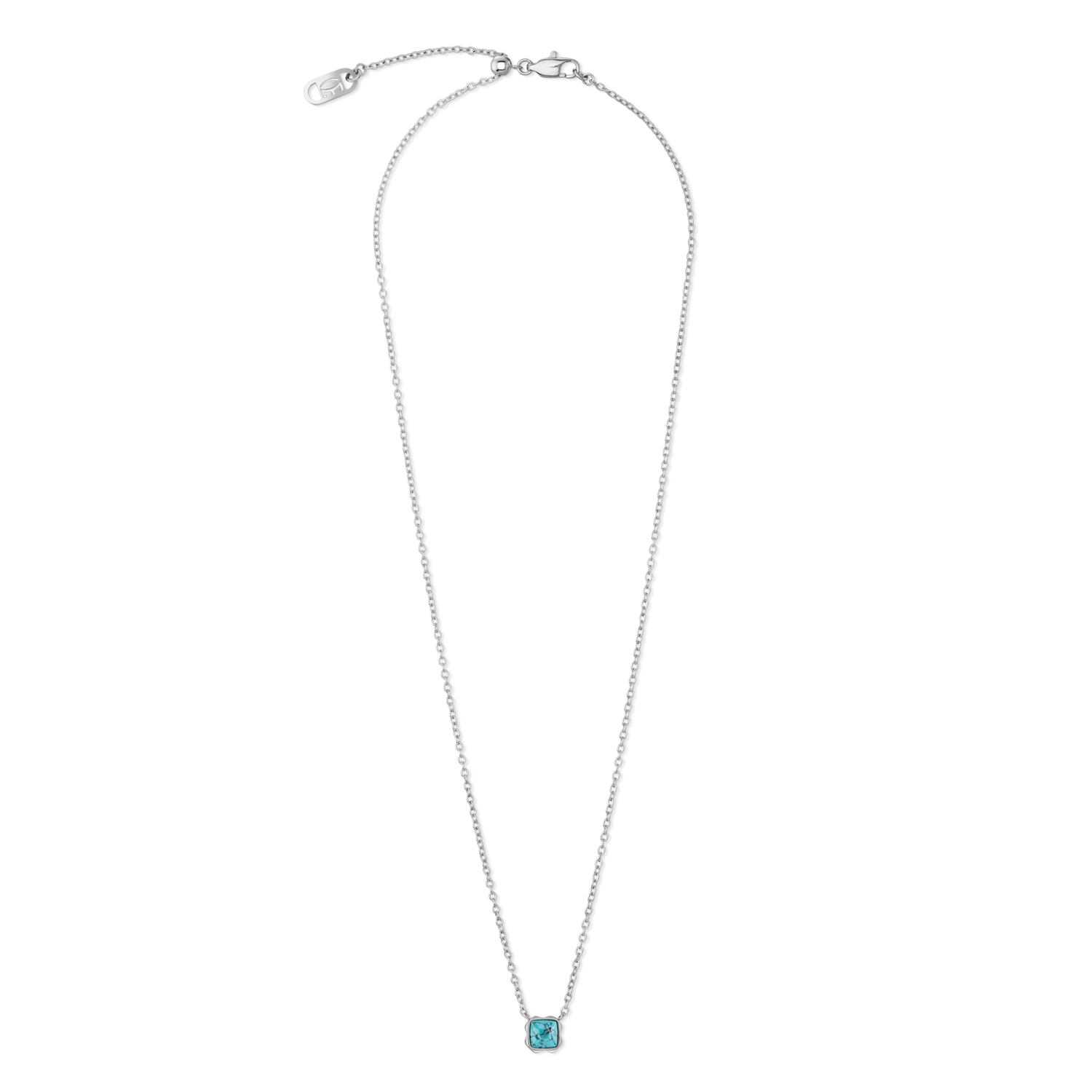 Birthstone December Necklace Turquoise Silver