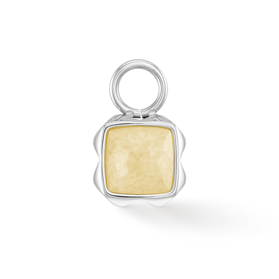Birthstone November Charm Citrine Silver