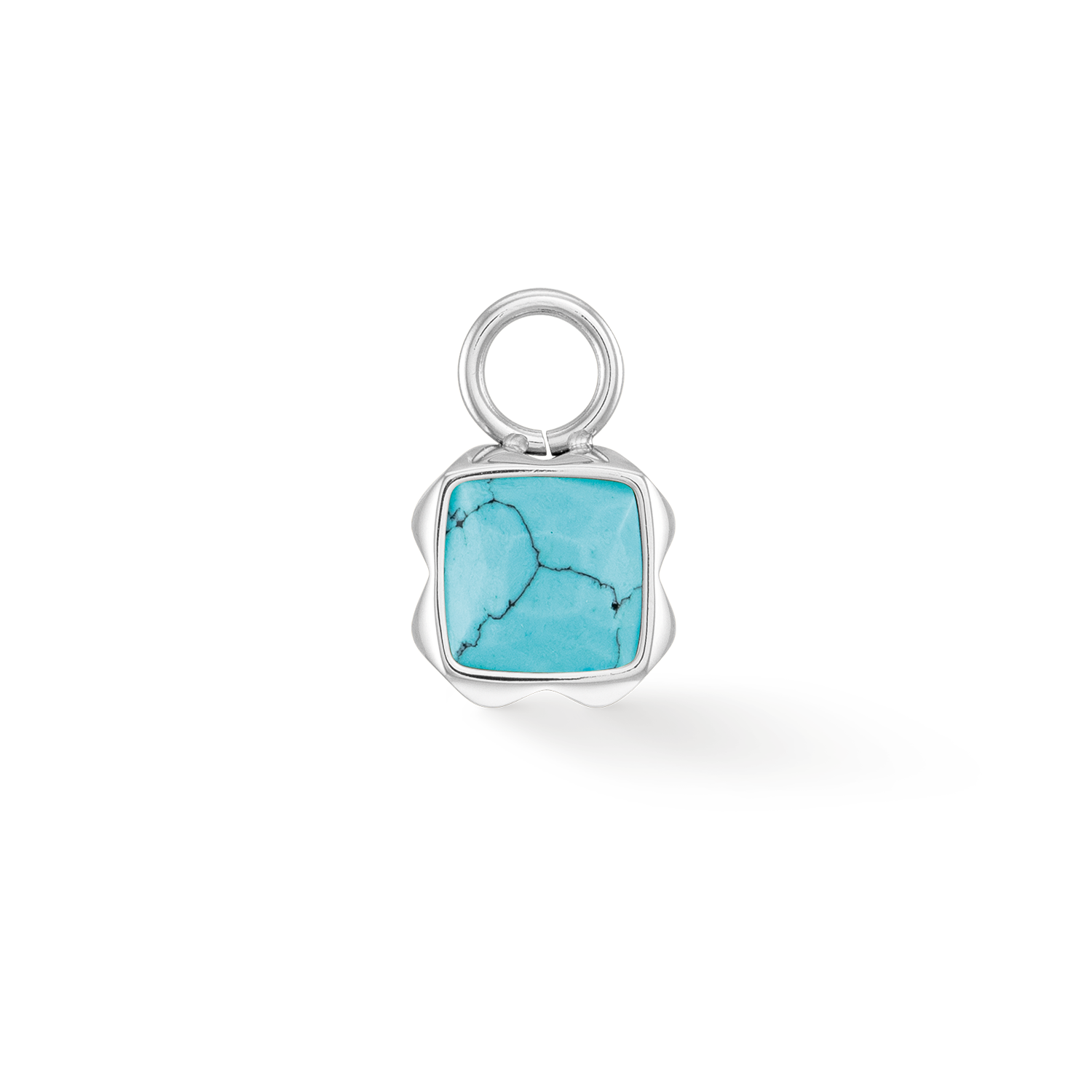 Birthstone December Charm Turquoise Silver