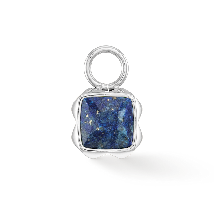 Birthstone September Charm Lapis Lazuli Silver