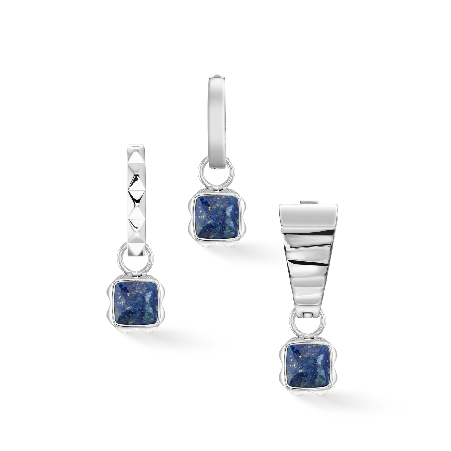 Birthstone September Charm Lapis Lazuli Silver