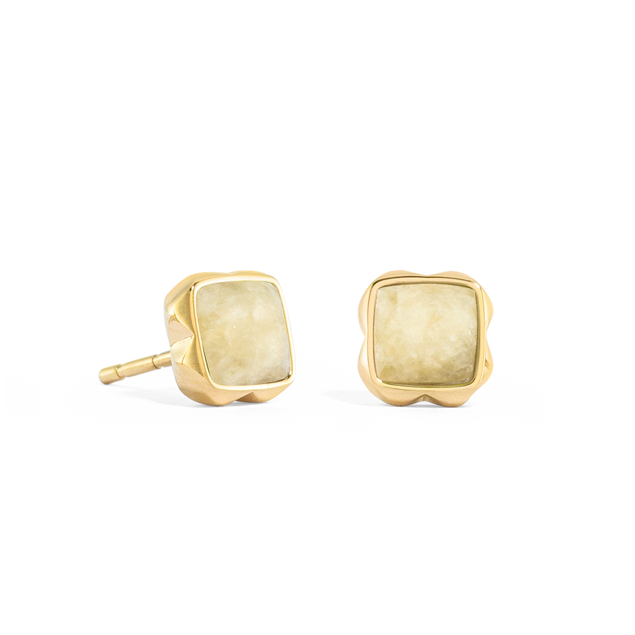 Birthstone November Earrings Citrine Gold