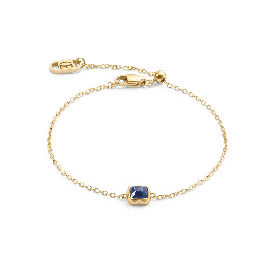 Birthstone September Bracelet Lapis Lazuli Gold