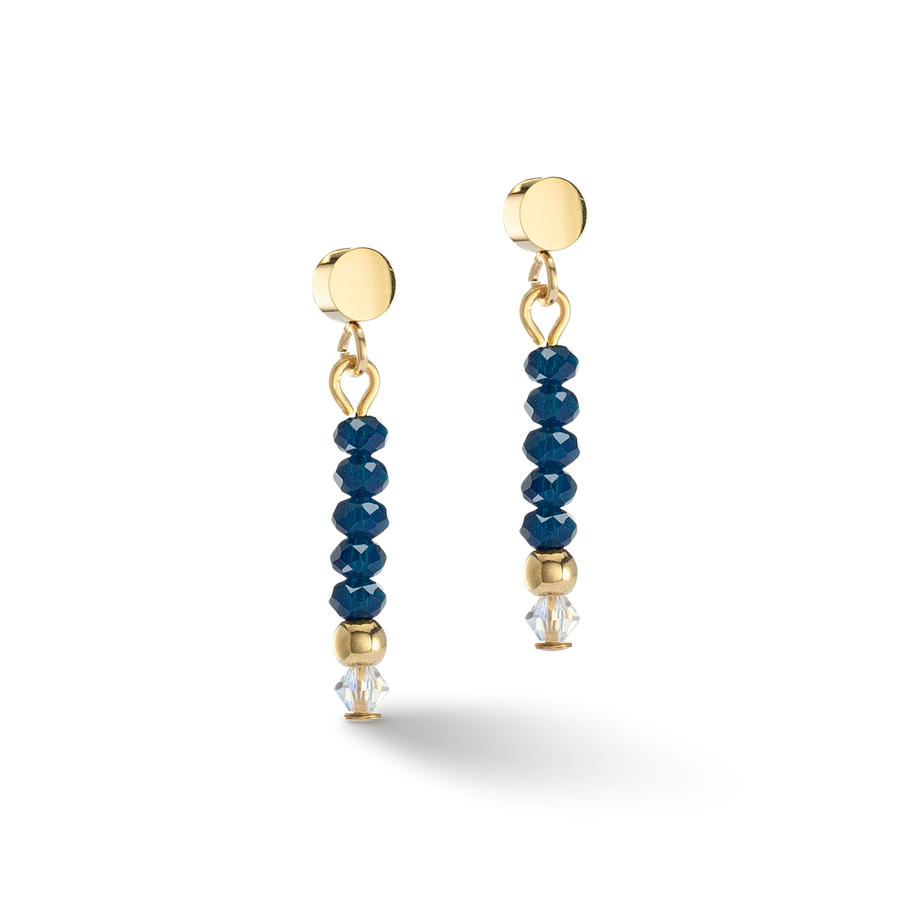 Earrings Little Twinkle gold-dark blue