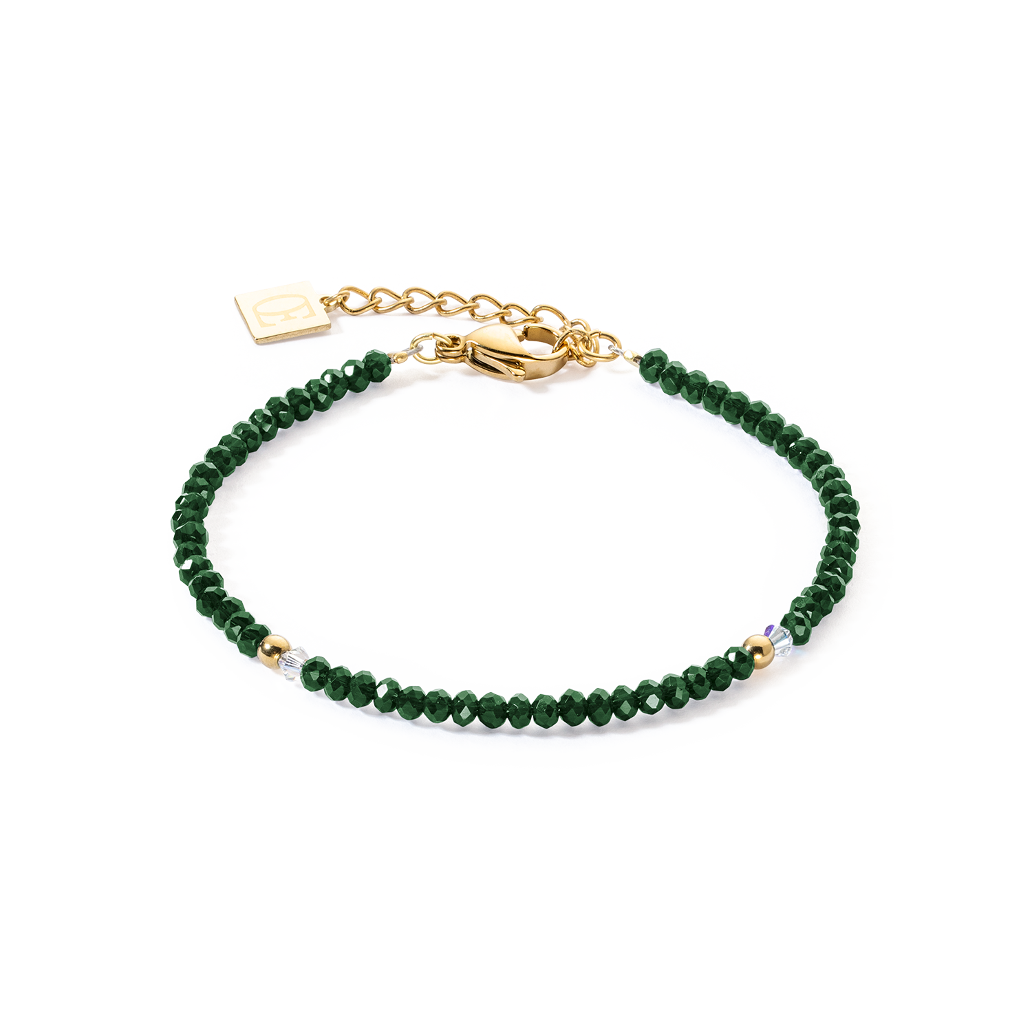 Bracelet Little Twinkle gold-dark green