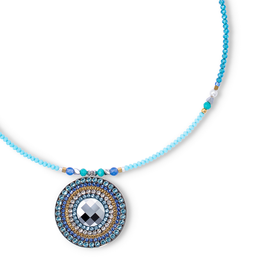 Necklace amulet Ocean Vibes turquoise gold