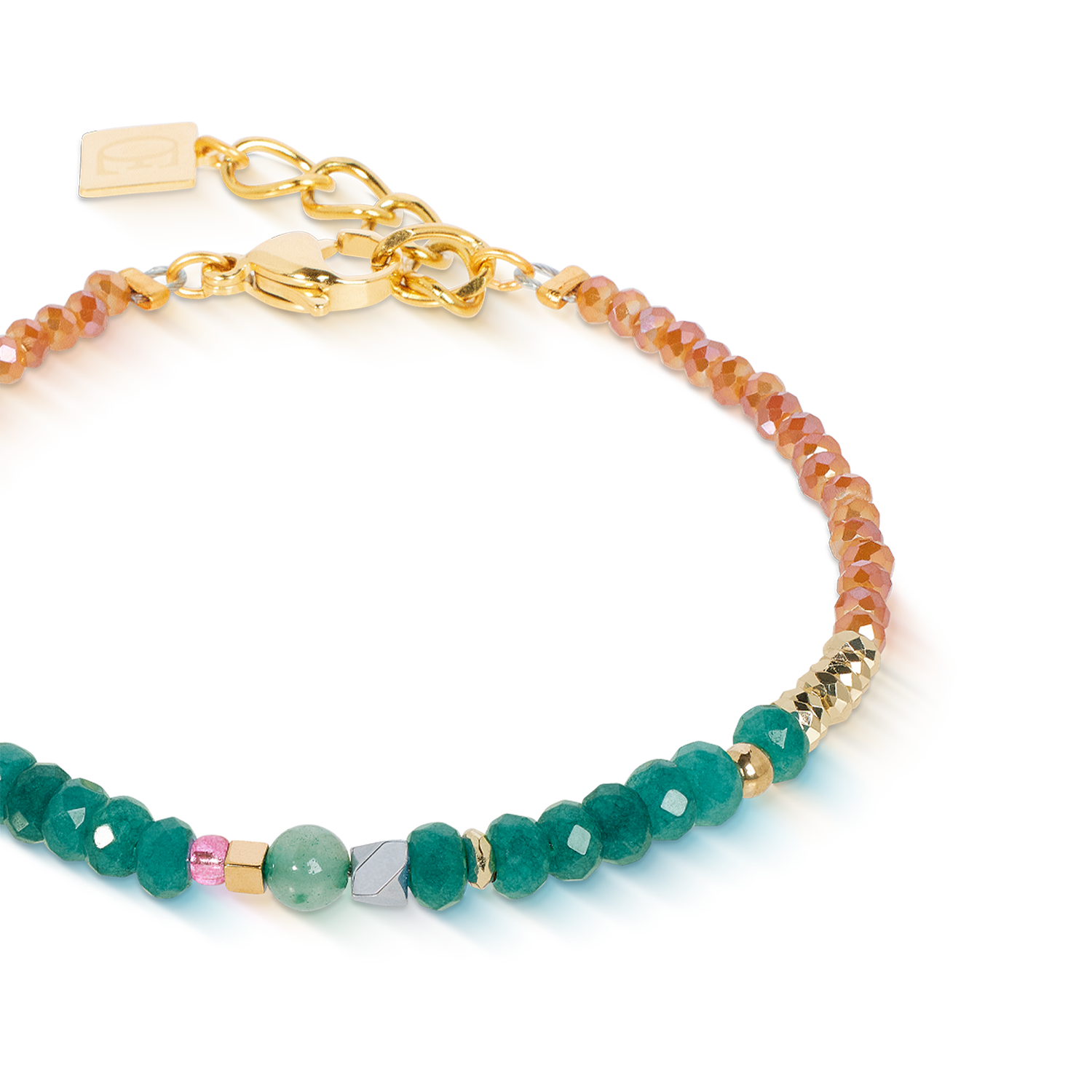 Bracelet Amulet Modern Future gold multicolour Boho