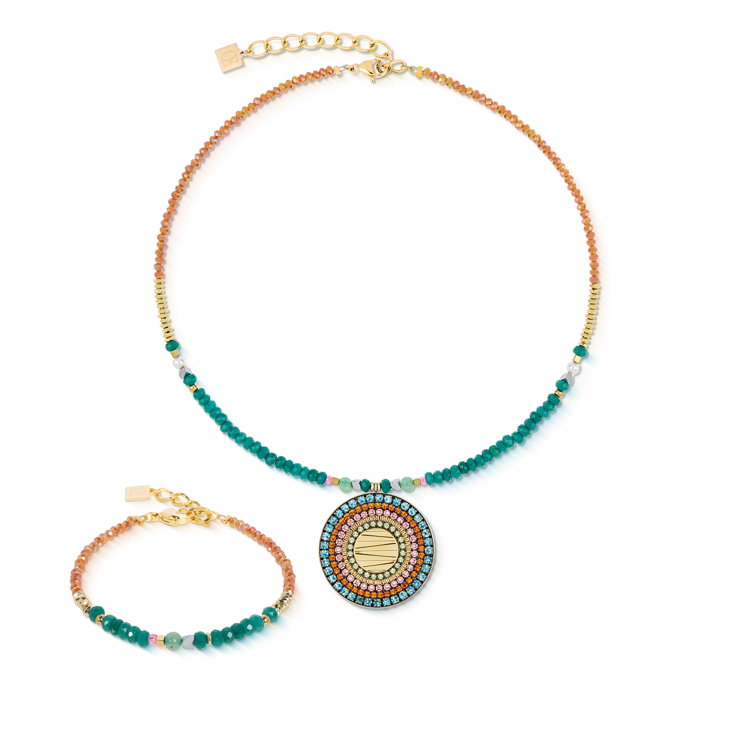 Bracelet Amulet Modern Future gold multicolour Boho