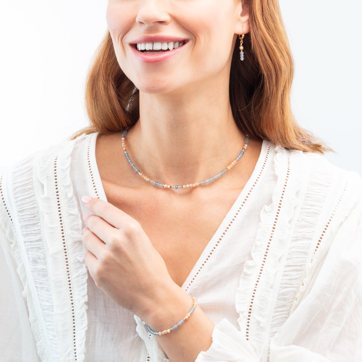 Earrings Rhythm Jade Sky gold