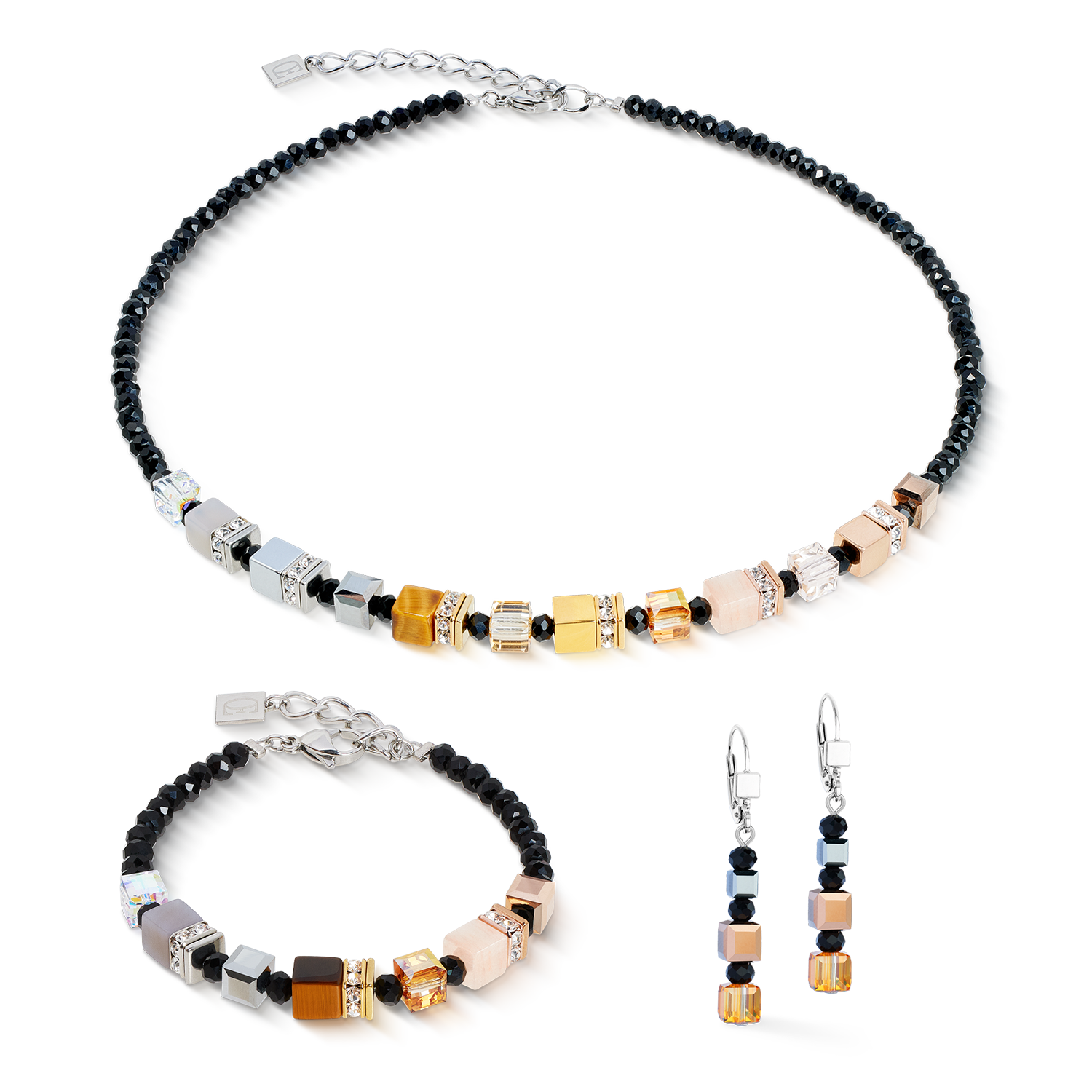GeoCUBE® Precious Nature necklace tricolour