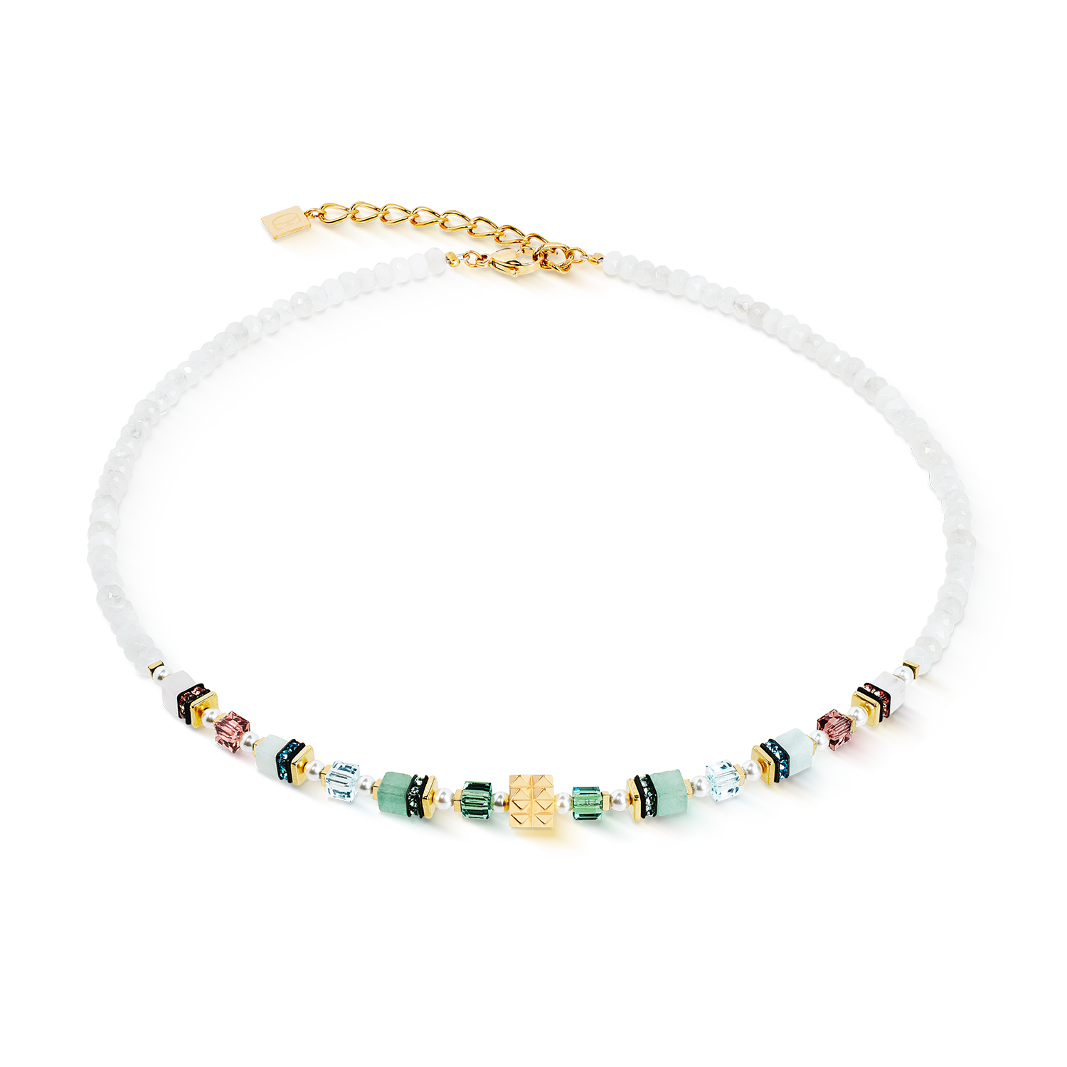 Necklace Sparkling Princess Spikes gold-Art Nouveau