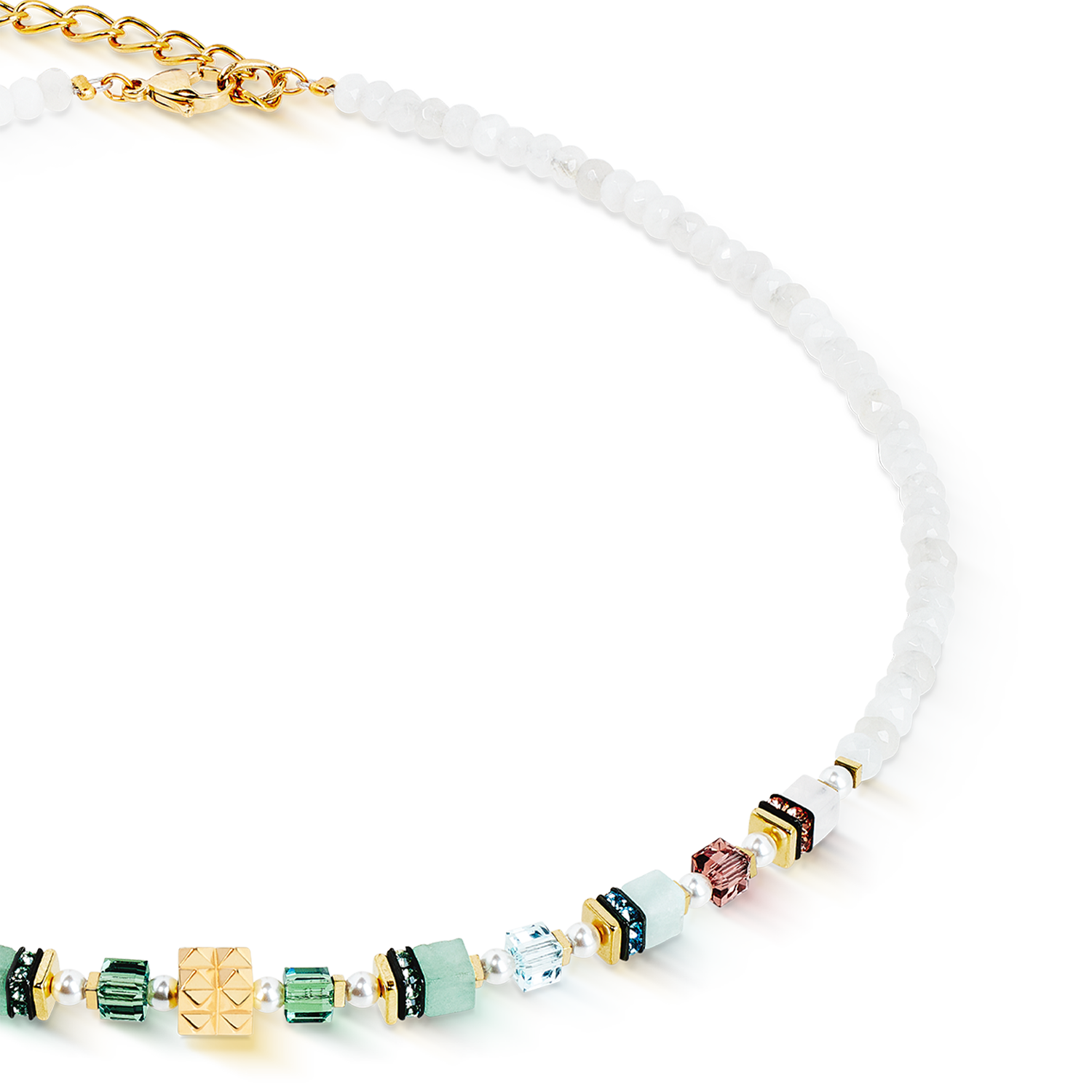 Necklace Sparkling Princess Spikes gold-Art Nouveau
