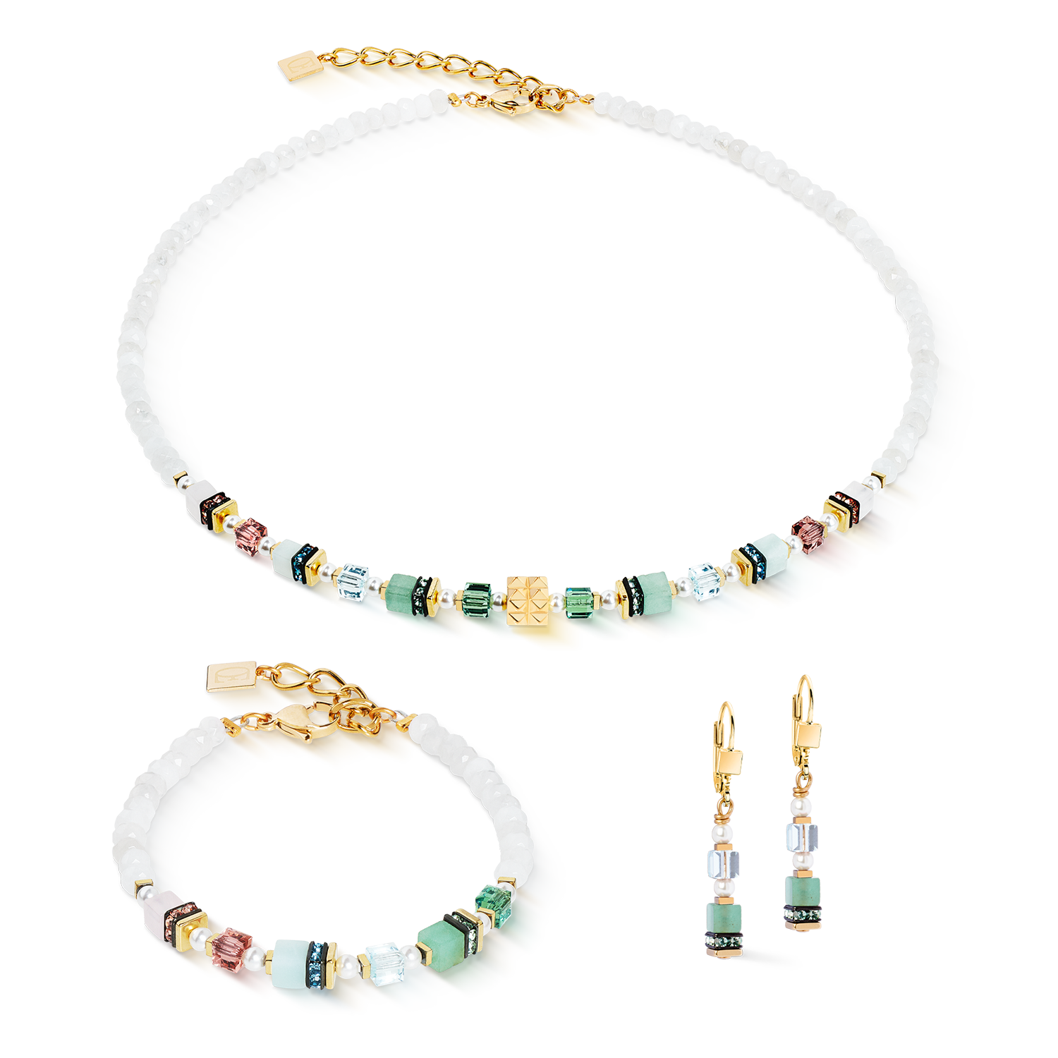 Necklace Sparkling Princess Spikes gold-Art Nouveau