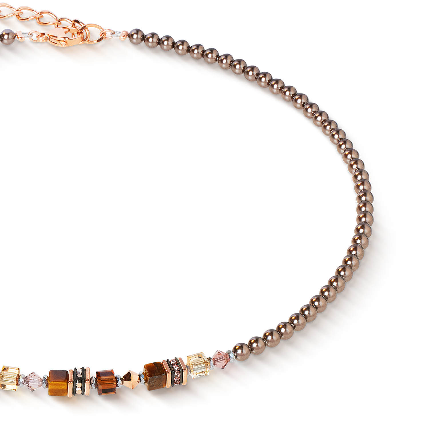 Necklace Princess Earth Glow rose gold-brown