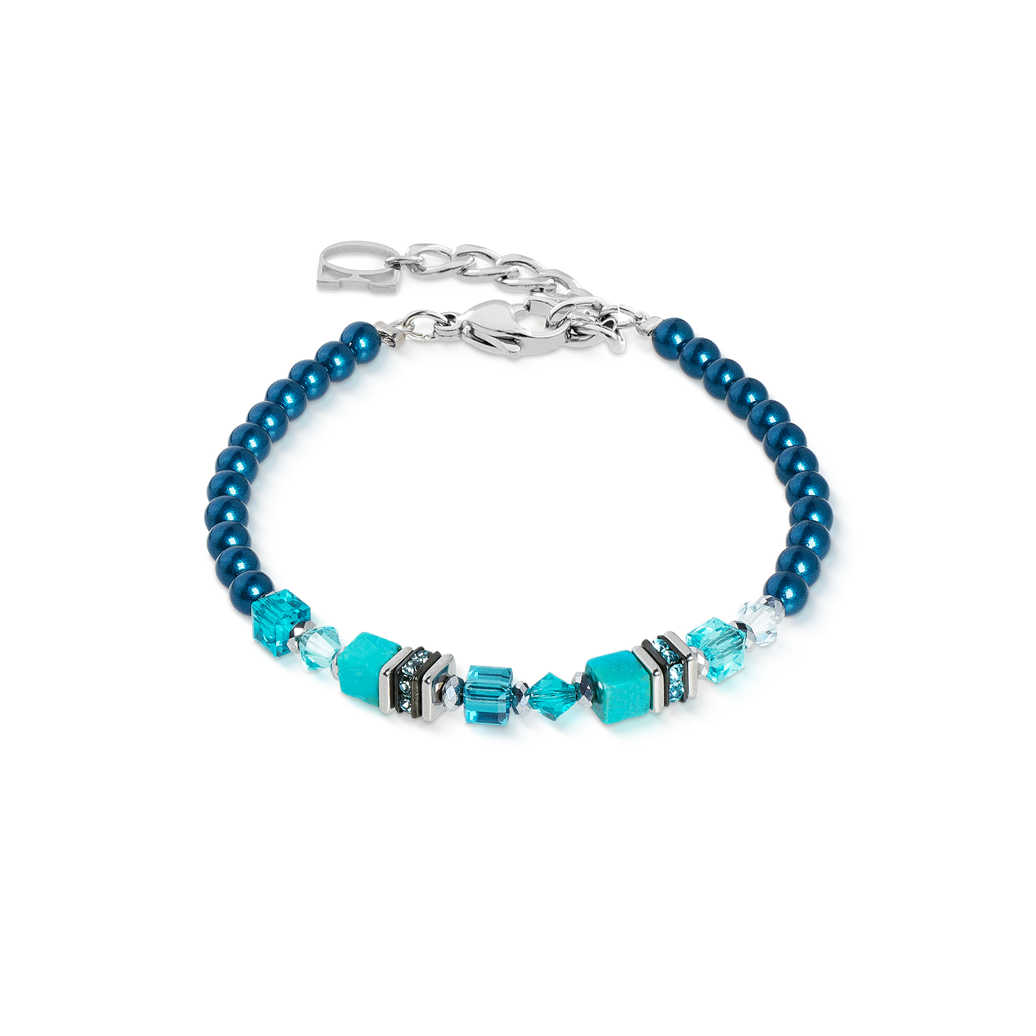 Bracelet Princess Teal Glow silver