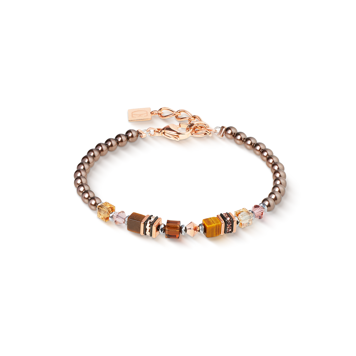 Bracelet Princess Earth Glow rose gold-brown