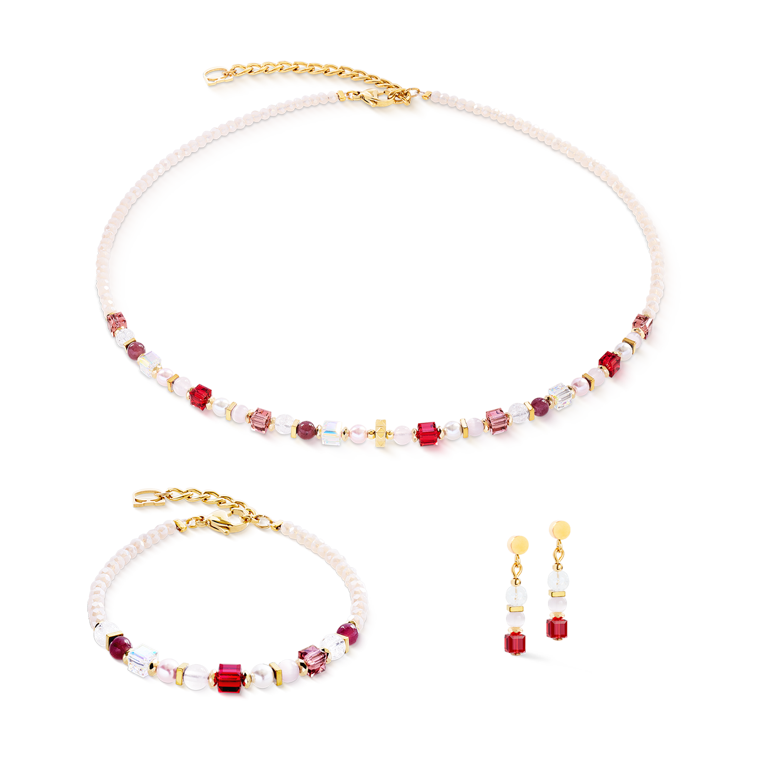 Earrings Princess Mix rosé blush