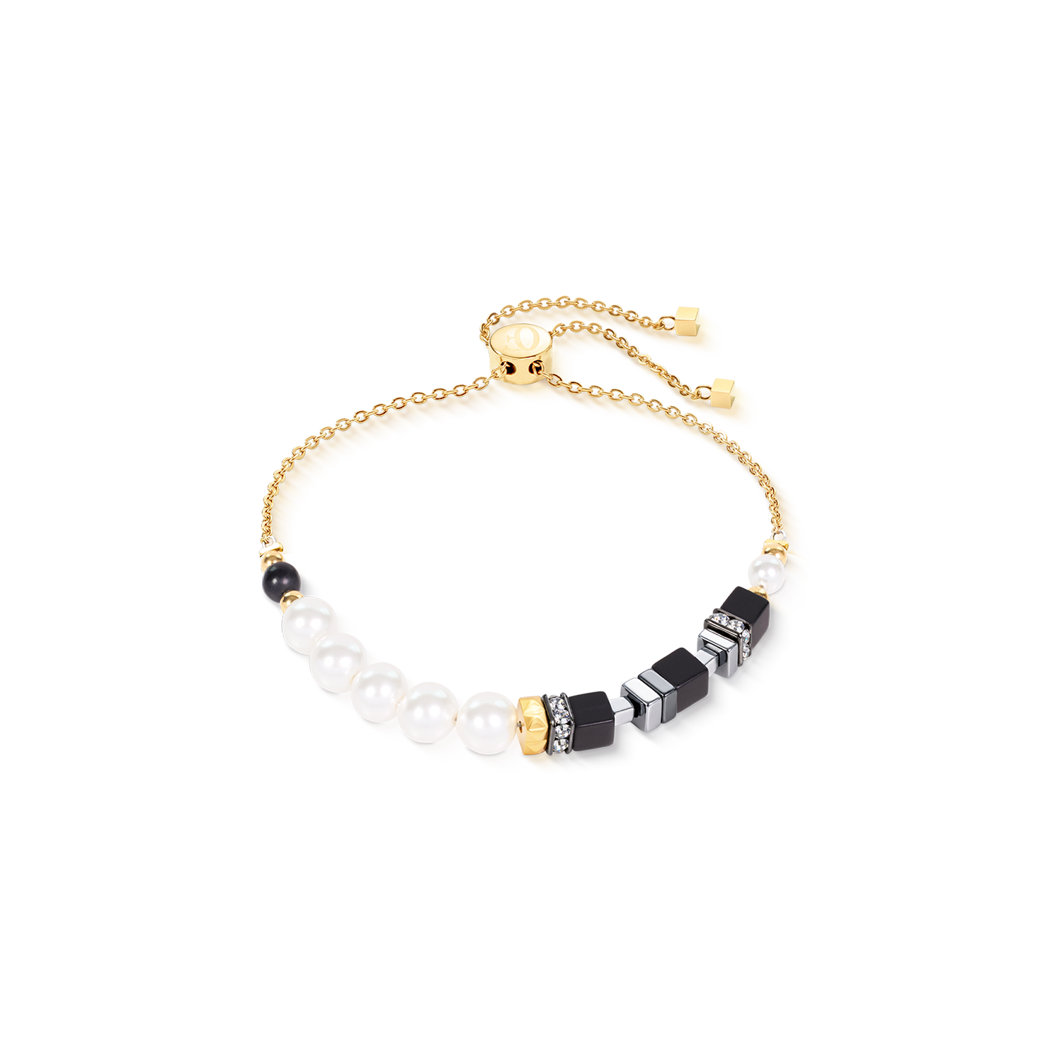 Precious Fusion Offset Slider Bracelet Onyx