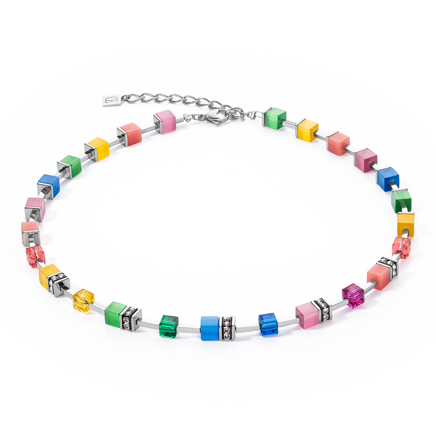 GeoCUBE® Iconic Pure Necklace Rainbow