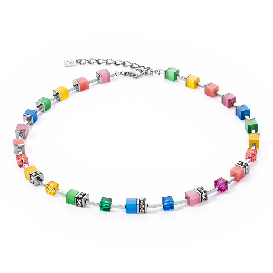 GeoCUBE® Iconic Pure Necklace Rainbow