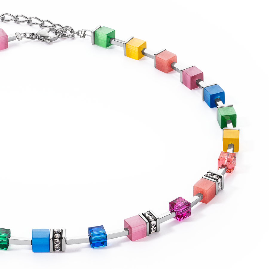 GeoCUBE® Iconic Pure Necklace Rainbow