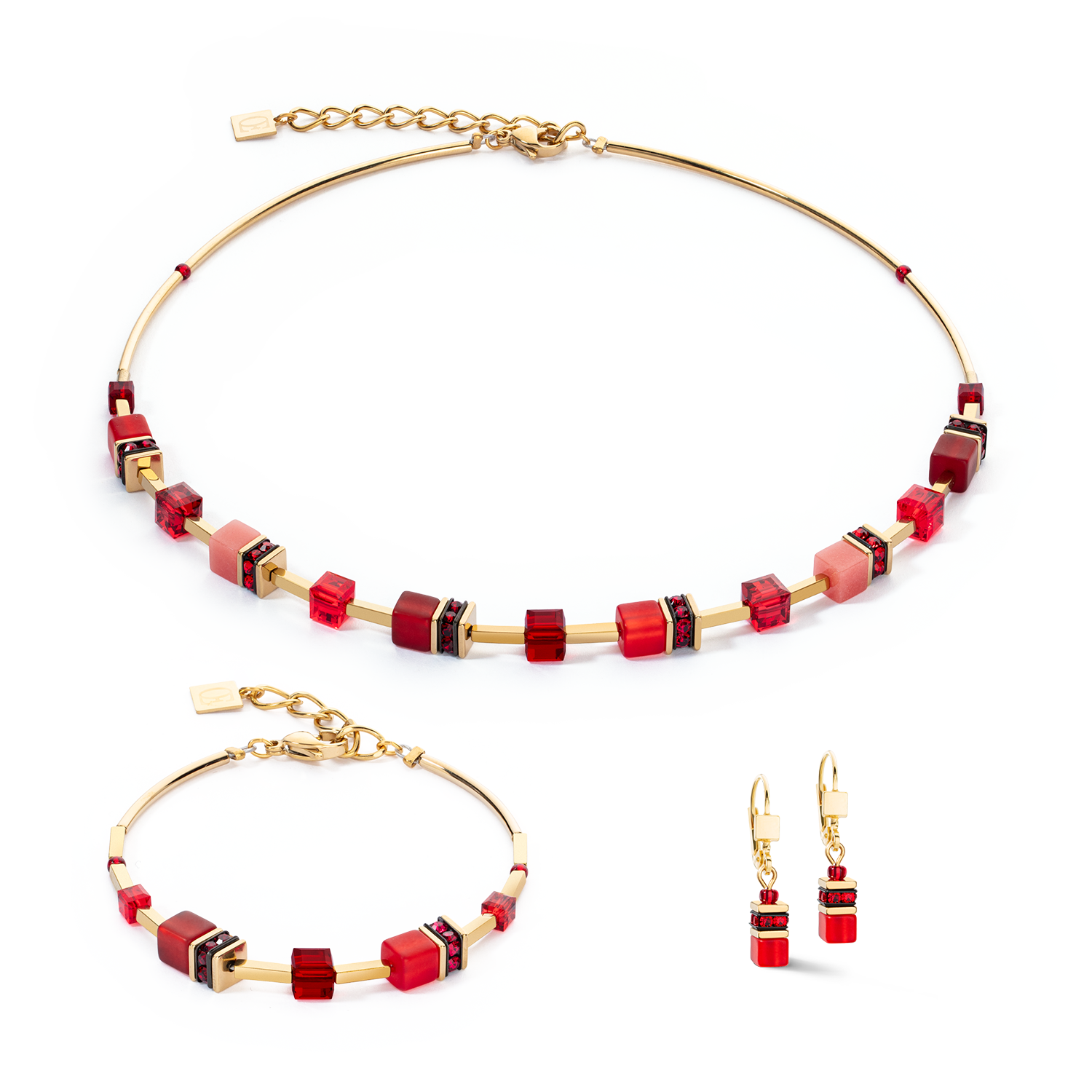 GeoCUBE® Iconic Lite Earrings Red