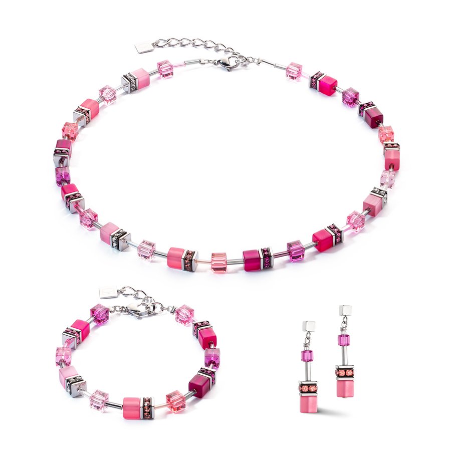GeoCUBE® Iconic necklace Viva Magenta