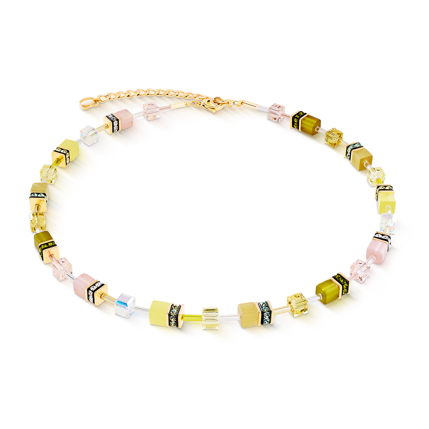GeoCUBE® Iconic necklace Olive Blossom