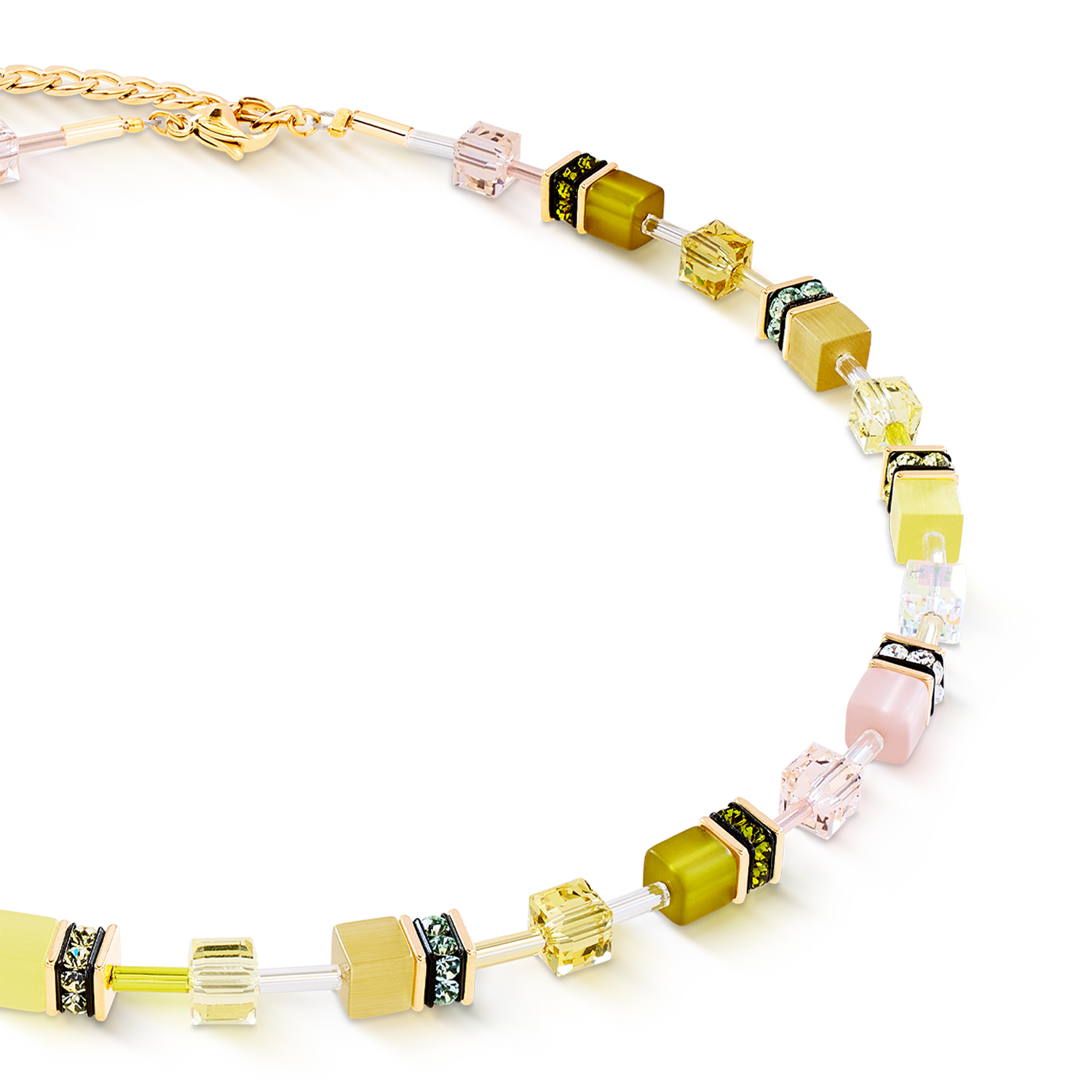 GeoCUBE® Iconic necklace Olive Blossom