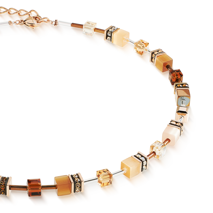 GeoCUBE® Iconic Necklace Mocha Mousse