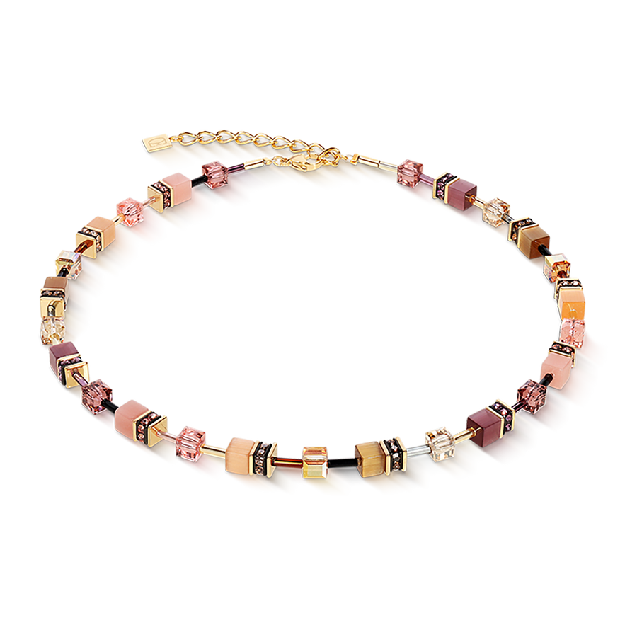 GeoCUBE® Iconic necklace gold blush